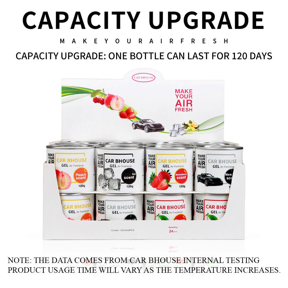 Factory Outlet Car Bhouse Solid Gel Car Air Freshener — Cherry, Strawberry, Vanilla